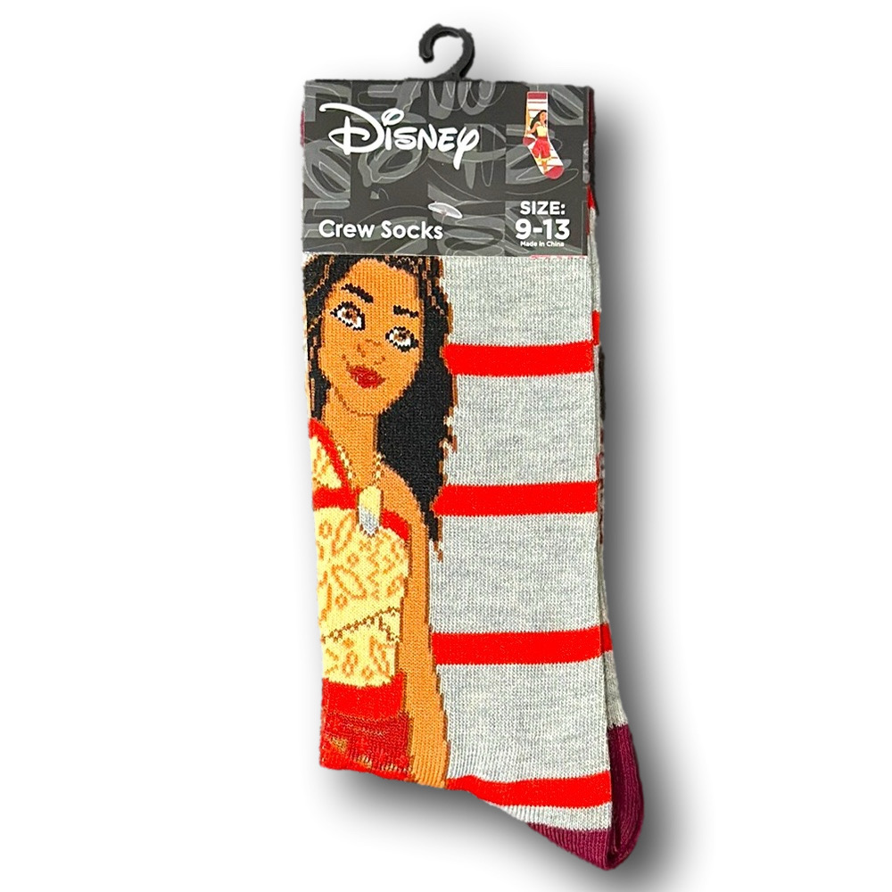 3/$20 Disney Moana Funny Novelty Crew Socks - NWT